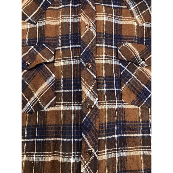 VTG Genuine Roebucks Pearl Button Down Western Long Sleeve Men’s Xl Tall - Picture 4 of 10